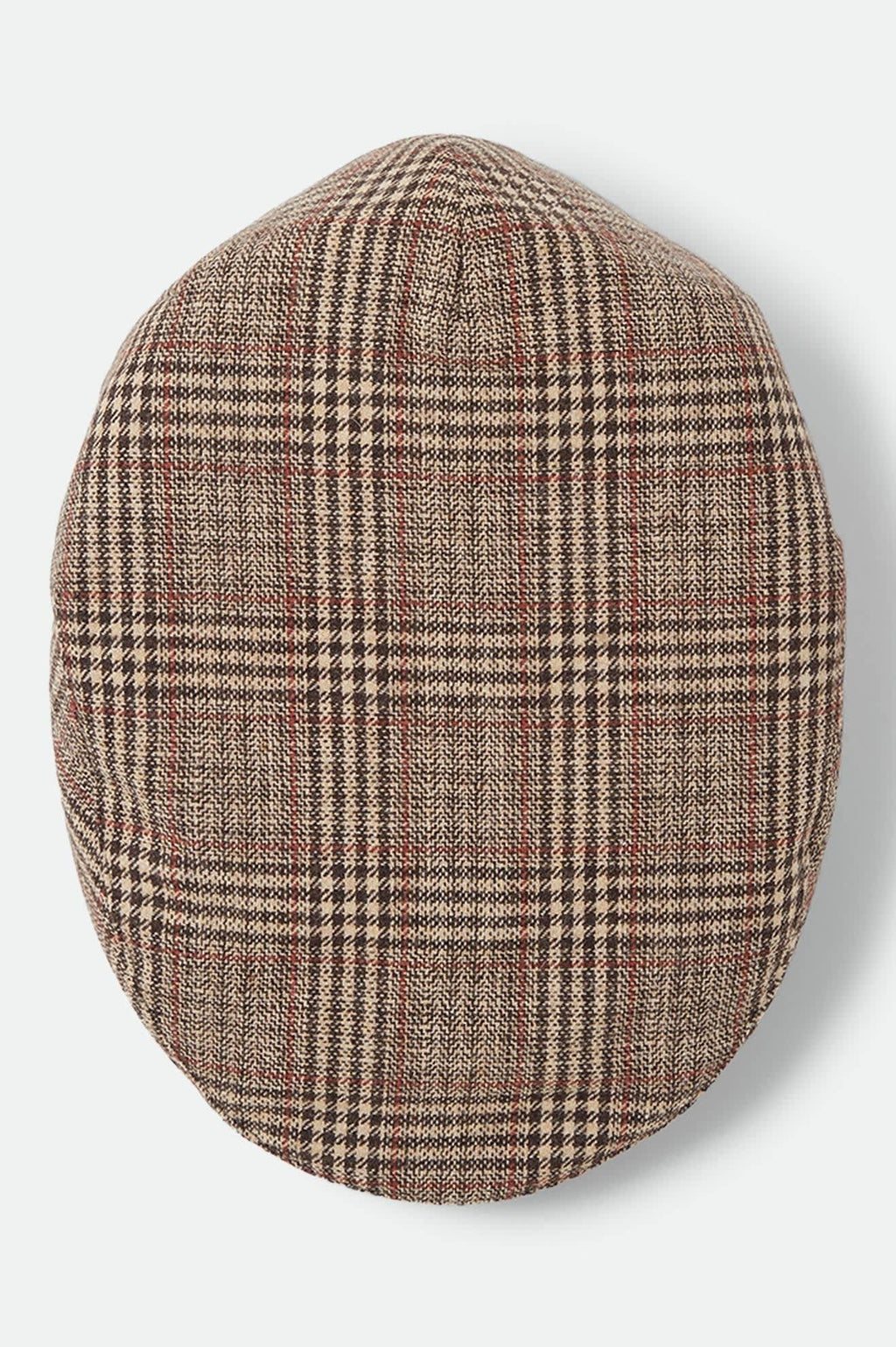 Hooligan Flat Cap - Brown/Tan/Red Plaid