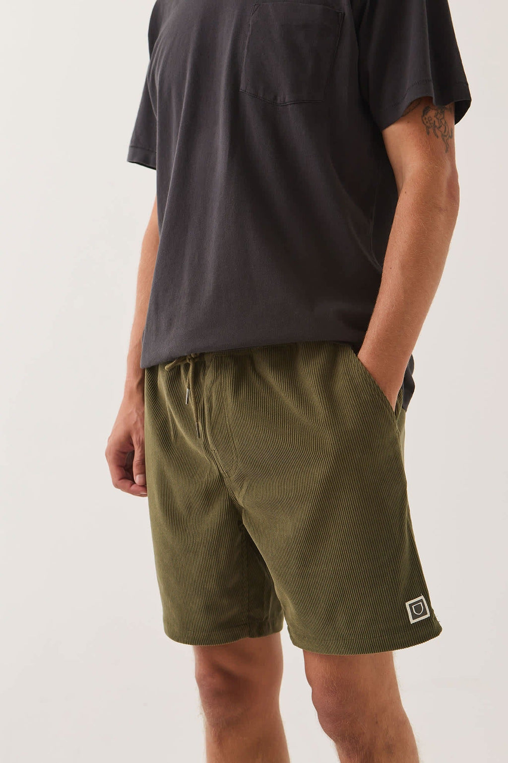 Everyday Corduroy Short - Dark Olive