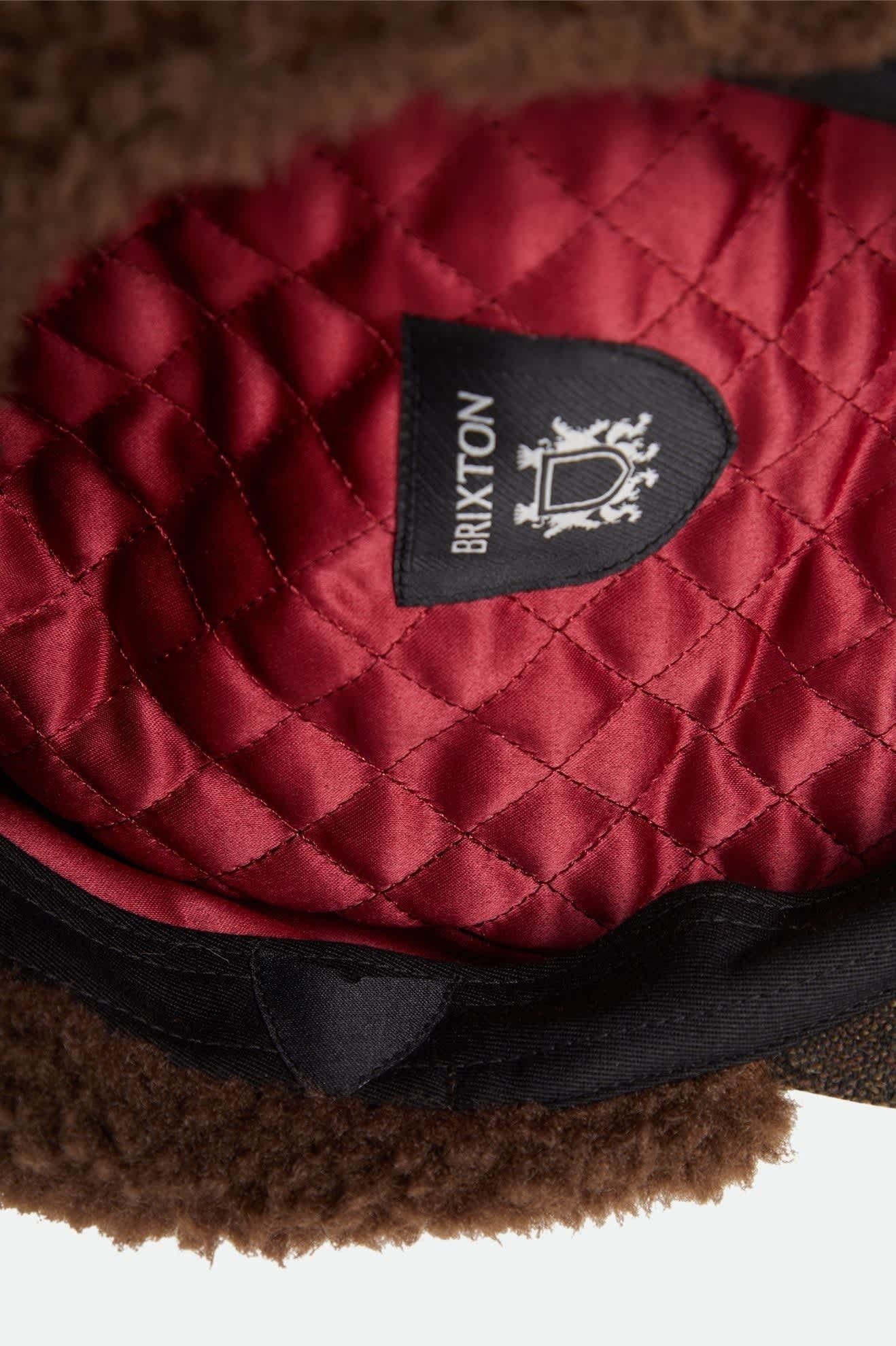 Barrel Earflap Snap Cap - Brown/Brown Tweed