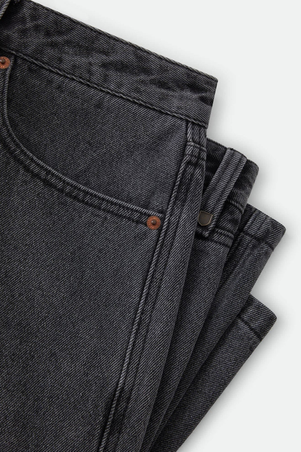 Brixton Relaxed Short - Washed Black Denim