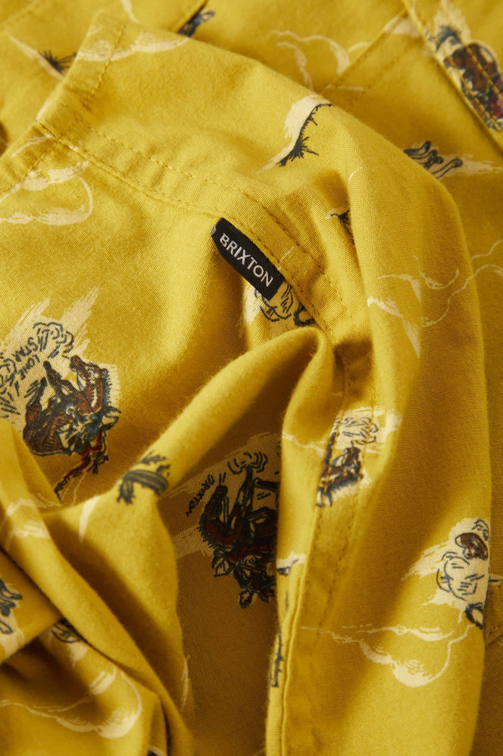 Lone Star X Brixton Short Sleeve Shirt - Texas Gold