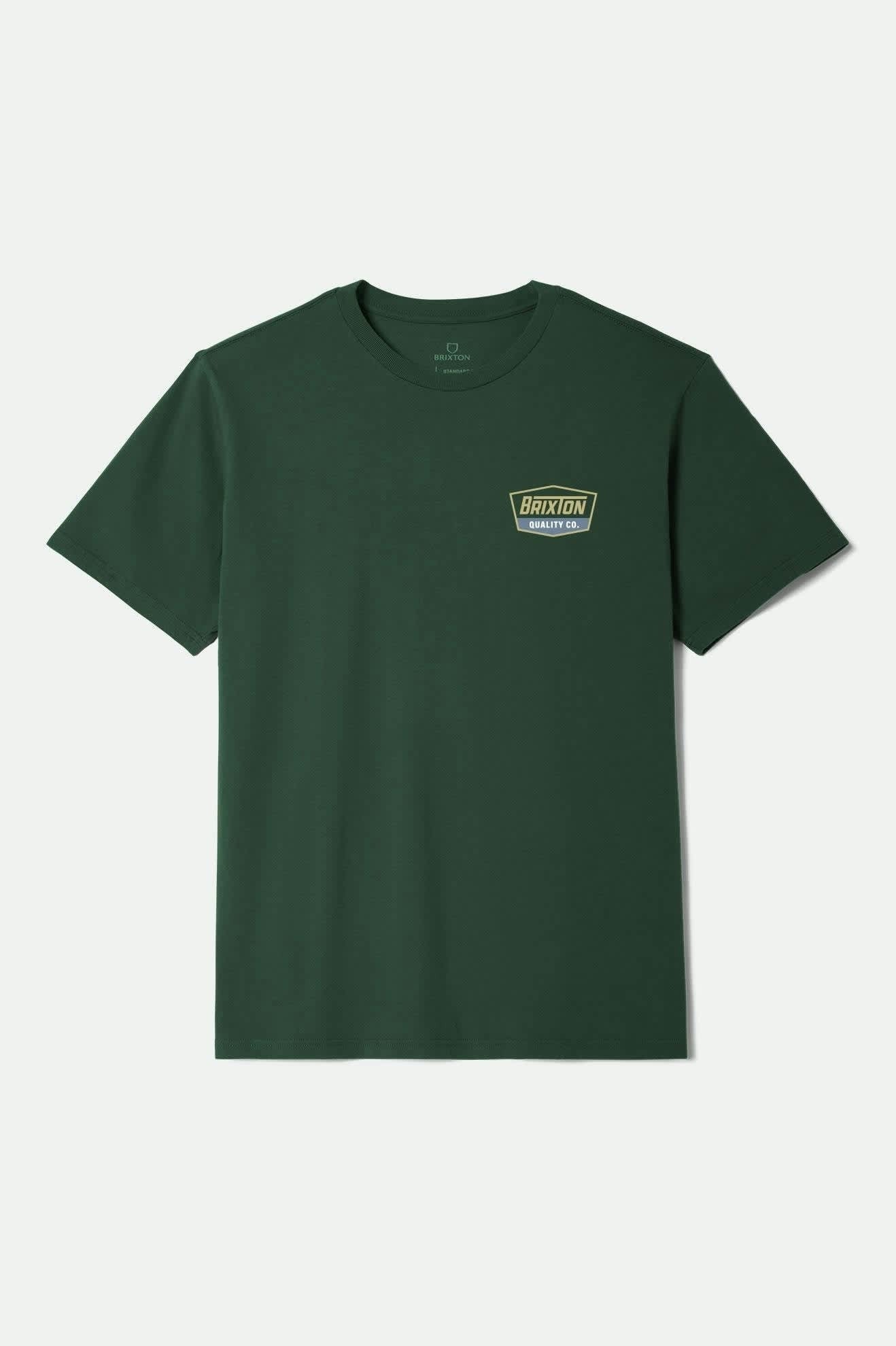 Regal S/S Standard T-Shirt - Forest Green/Curry/Grey Blue