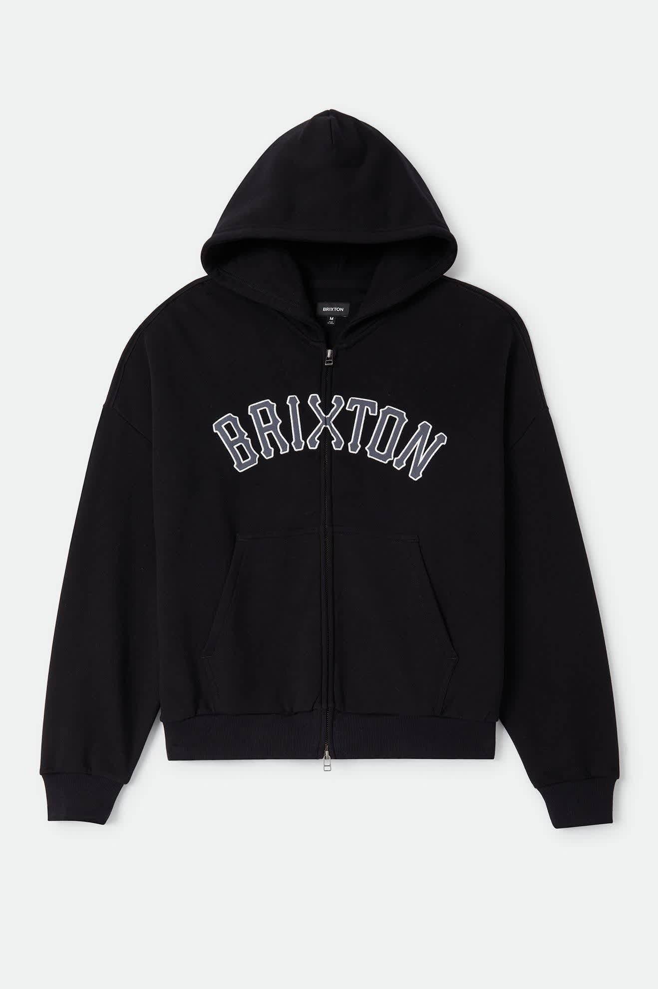 Dugout Zip Hood Fleece - Black/Grey