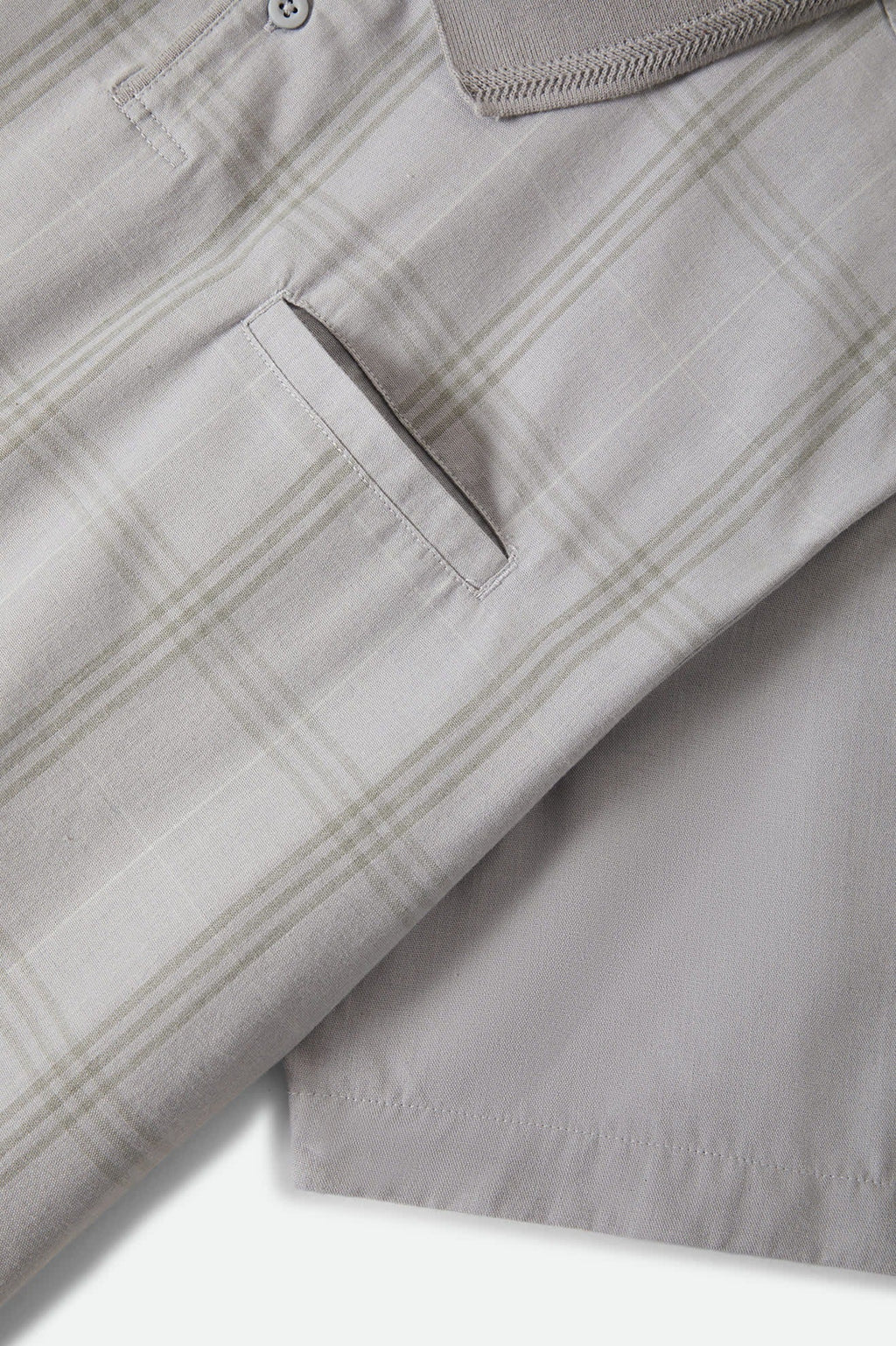 Trolly Jacquard Weekend Short Sleeve Polo - Blue Aura