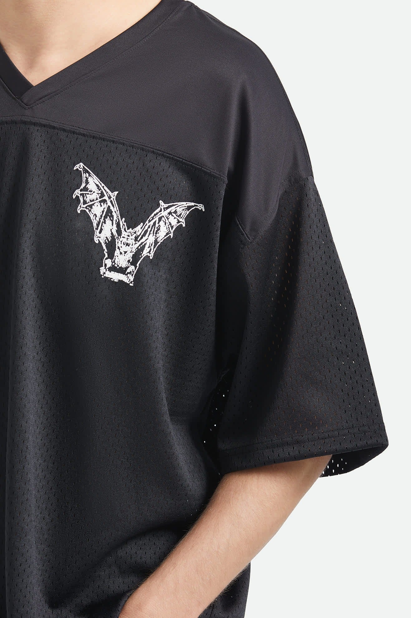 Baggy Mesh Practice Jersey - Black/White Chippa