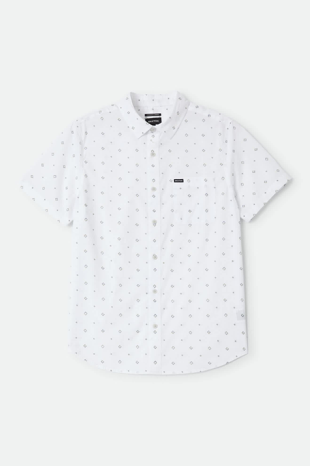 Charter Print Shirt - White/Geo