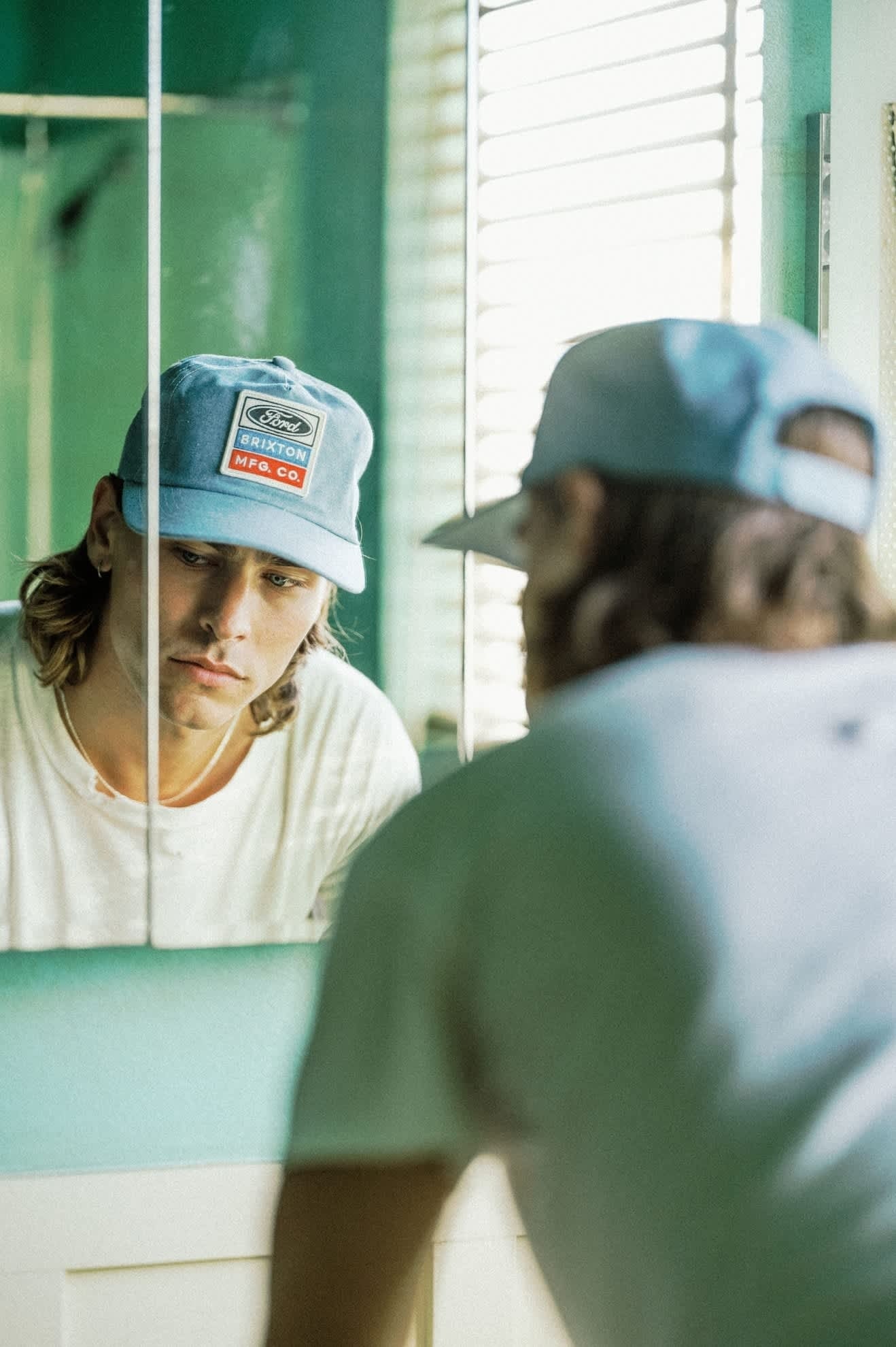 Ford Service Dept Snapback - Blue Chambray