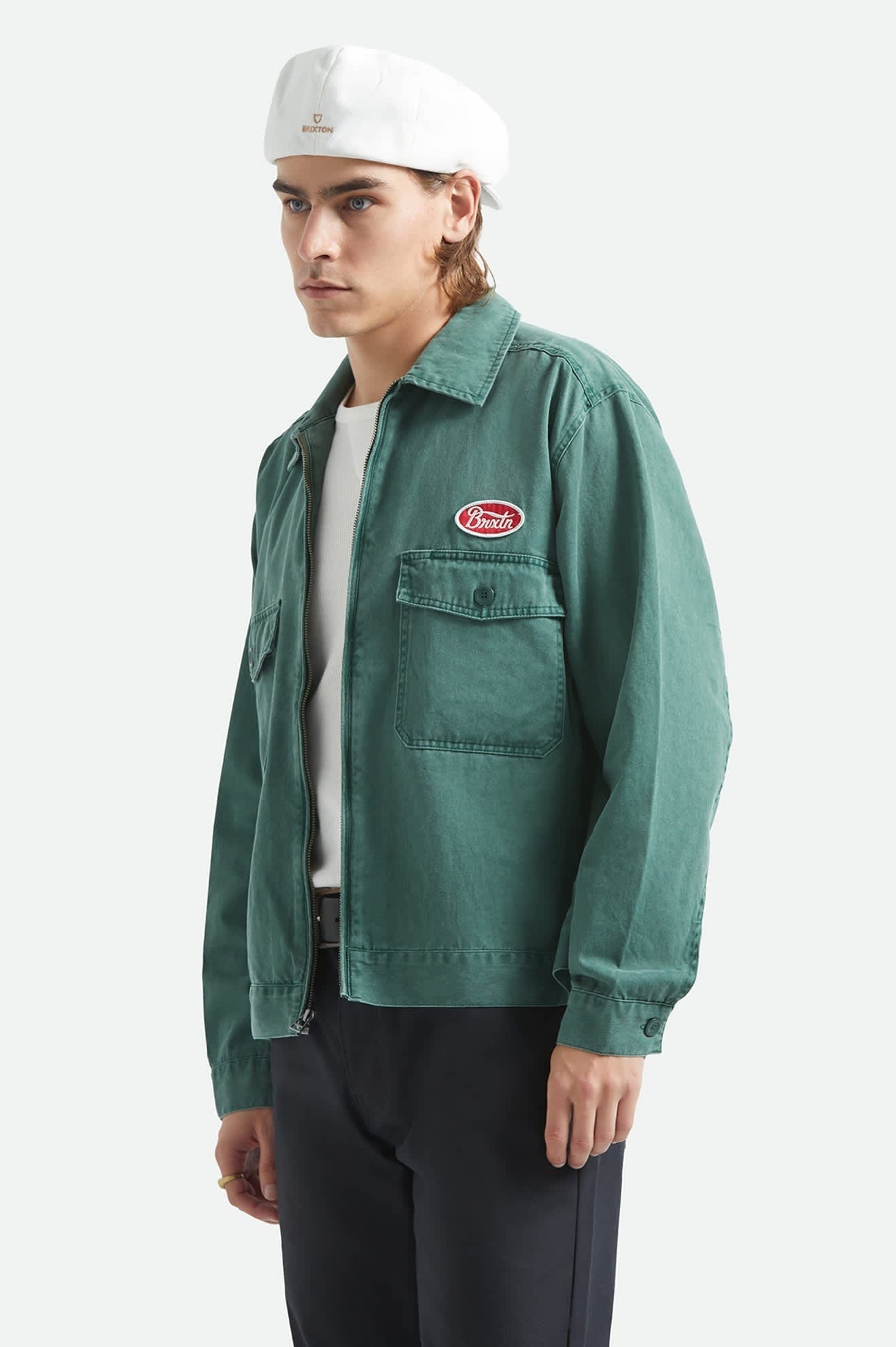 Trademark Lightweight Garage Jacket - Washed Primal Green