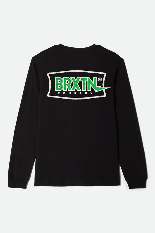 Lightning L/S Standard T-Shirt - Black