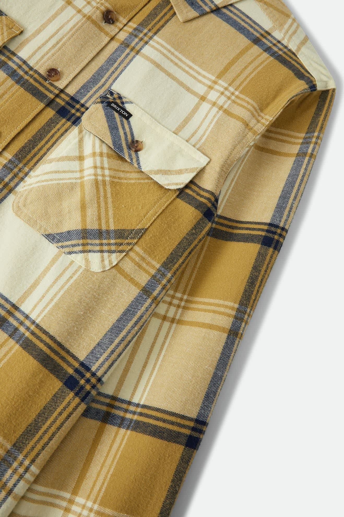 Bowery Lightweight Ultra Soft Flannel - Yellow/Dusted Ochre