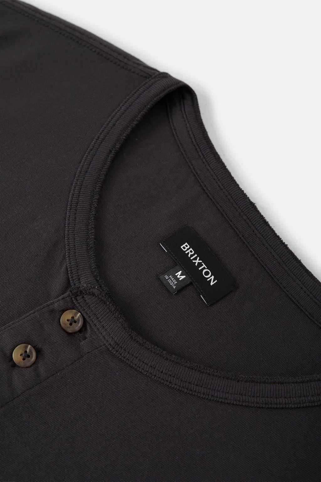 Brixton Baseline Henley T-Shirt - Black