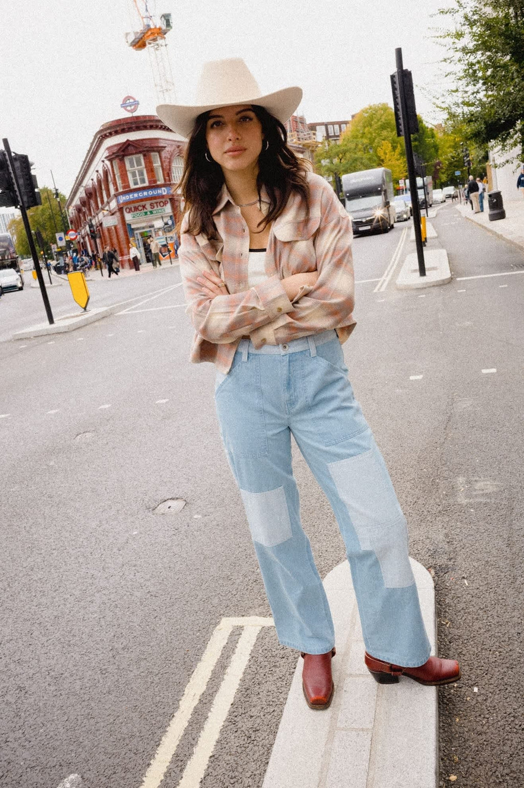Essex Patchwork Painter Pant - Denim Patchwork