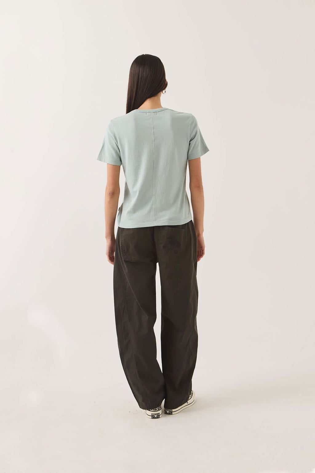 Carefree Organic Garment Dye Perfect T-Shirt - Sea Grass