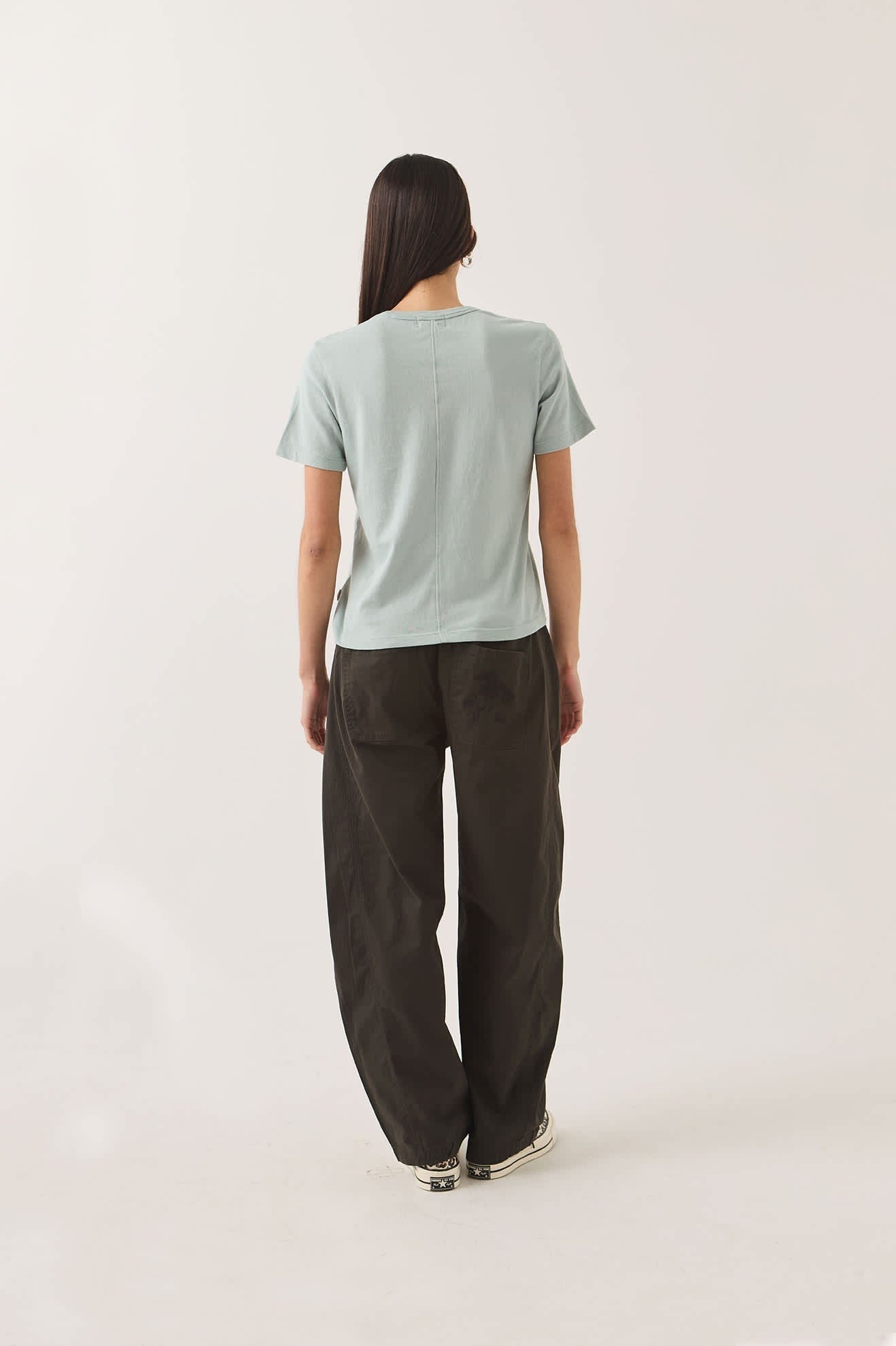 Carefree Organic Garment Dye Perfect T-Shirt - Sea Grass