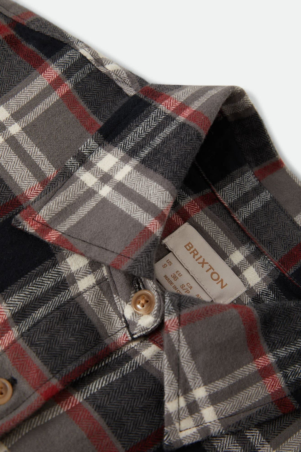 Bowery Crop Women's Overshirt - Washed Black Plaid