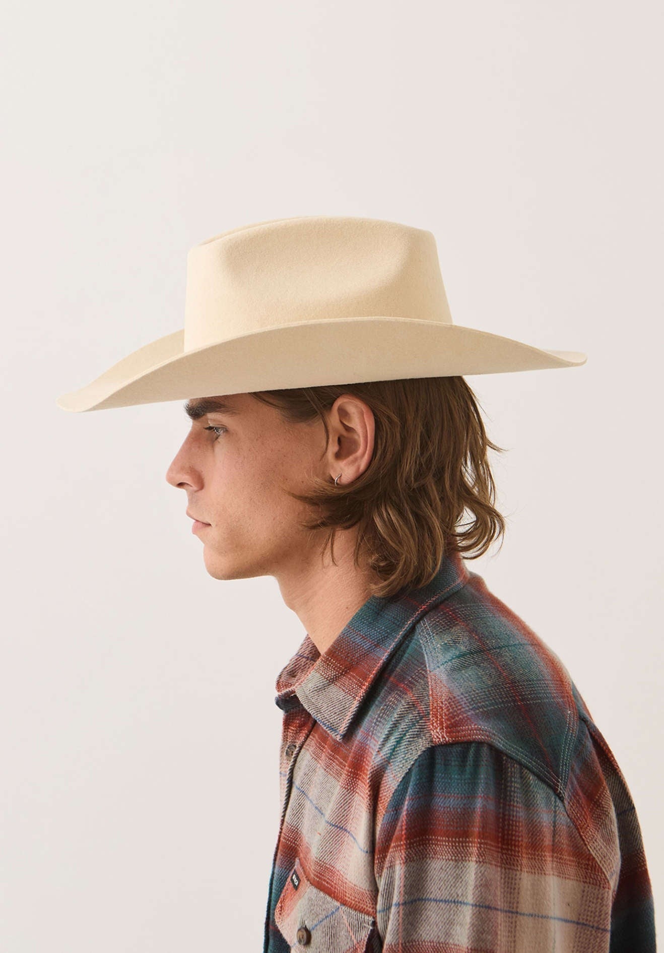 Prescott Brick Top Cowboy Hat - Wax Paper