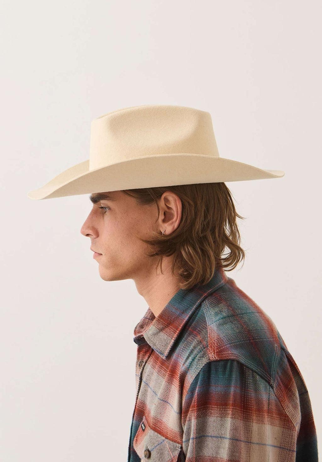 Prescott Brick Top Cowboy Hat - Wax Paper