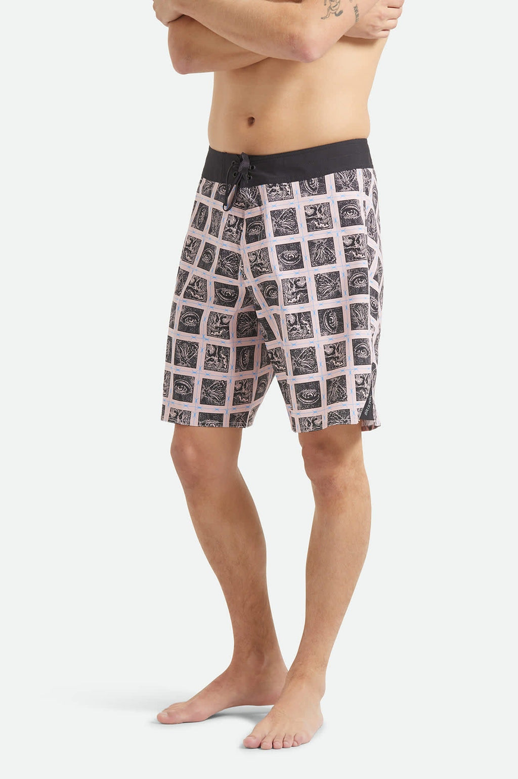 Blitz Boardshort 19" - Silver Pink/Black