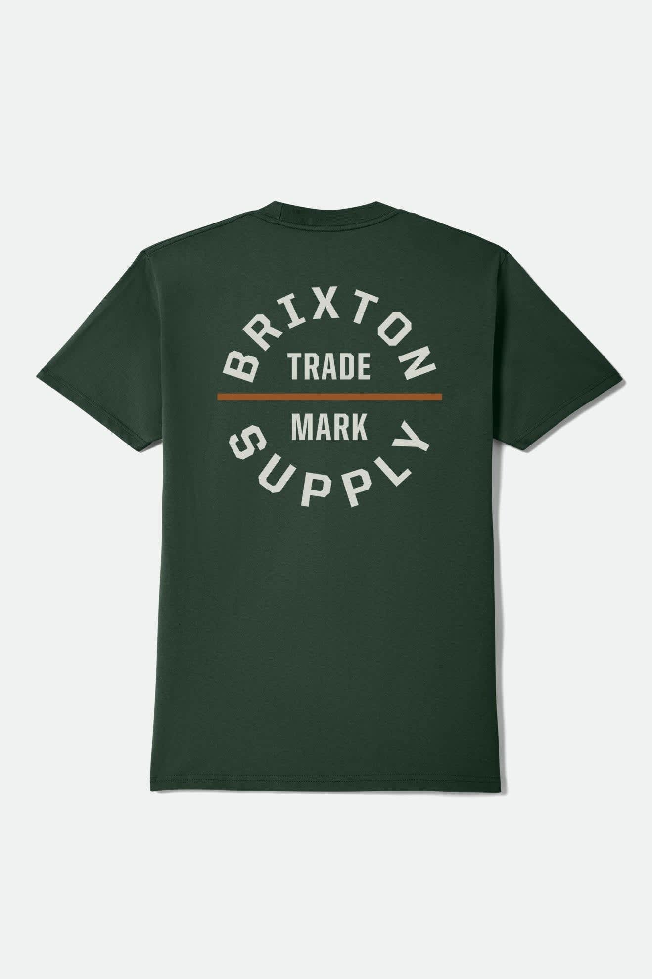 Oath Short Sleeve Standard T-Shirt - Forest Green/Off White/Rust