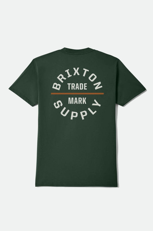 Oath Short Sleeve Standard T-Shirt - Forest Green/Off White/Rust