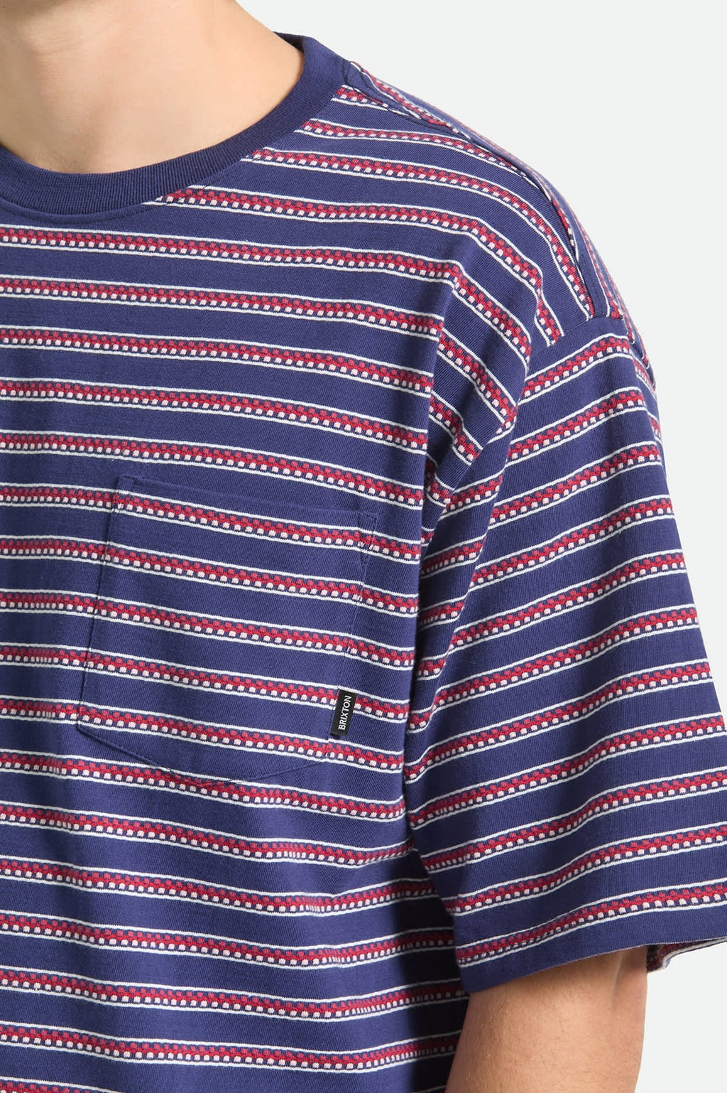 Poolside Pique Box Crop T-Shirt - Washed Navy