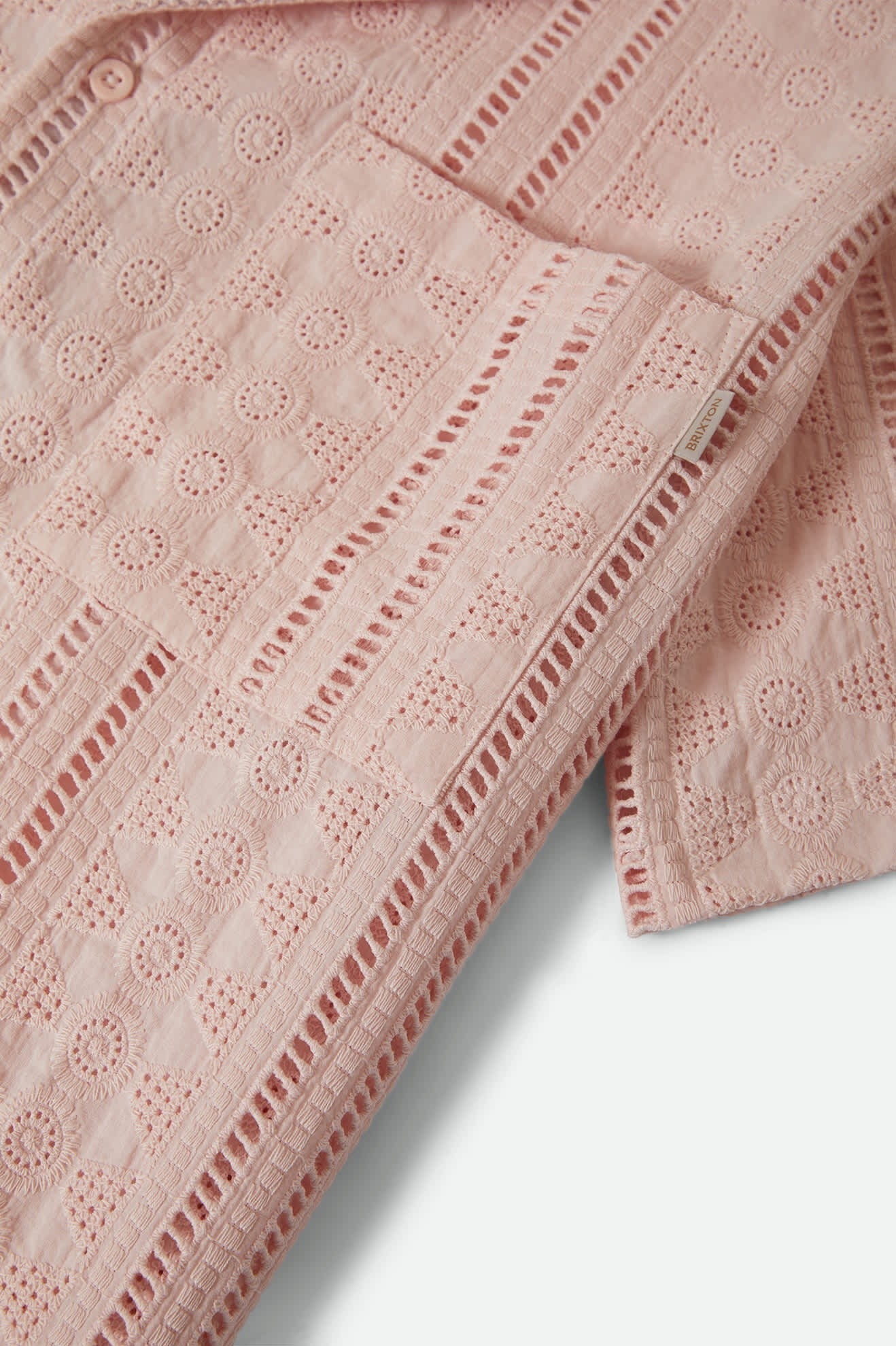 Paradise Lounge Short Sleeve Shirt - Chalk Pink