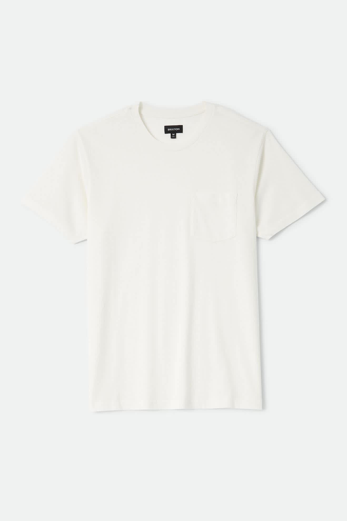 Brixton Baseline Pocket T-Shirt - Off White Vintage Wash