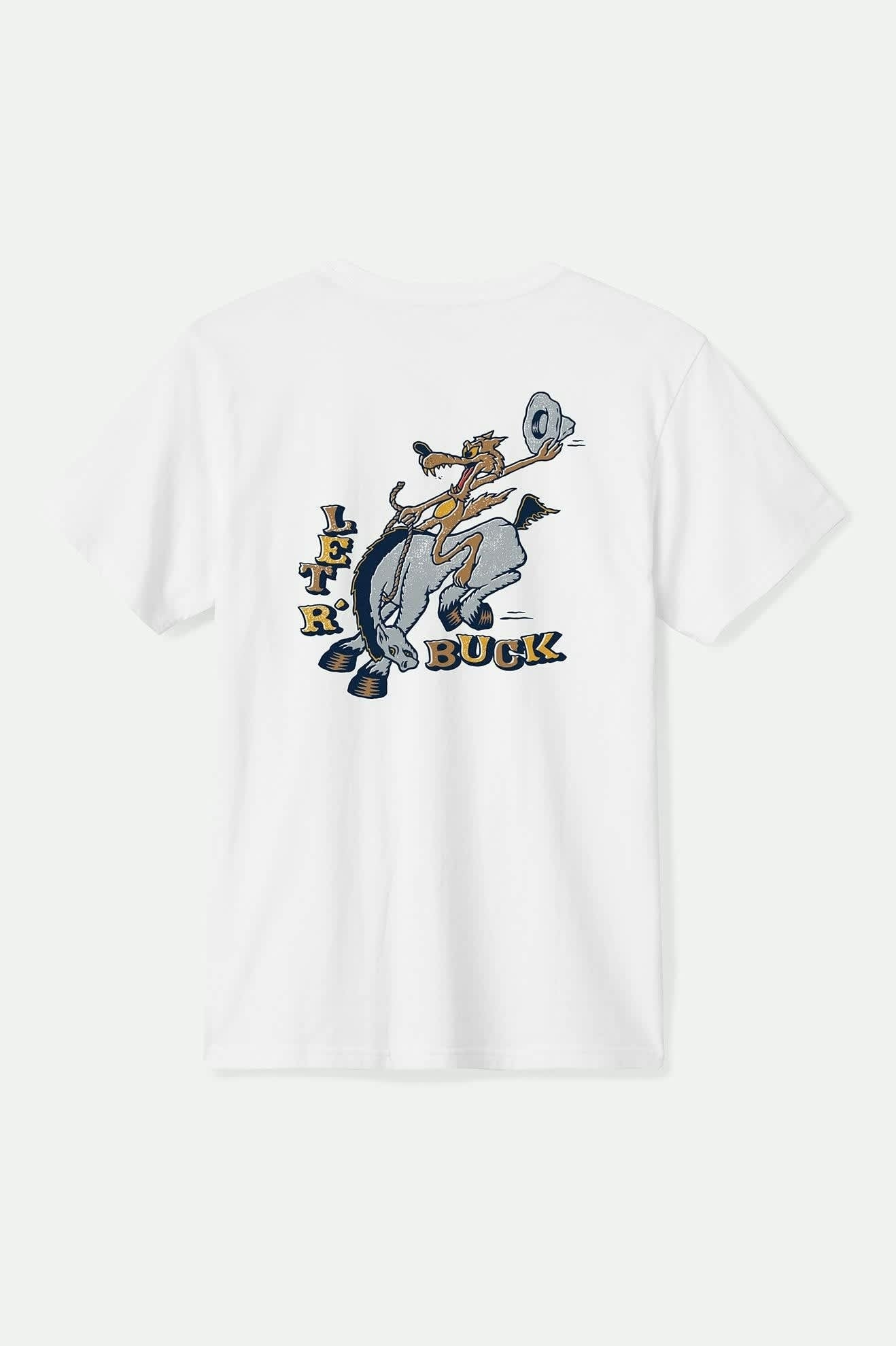 Buck Club S/S Standard T-Shirt - White