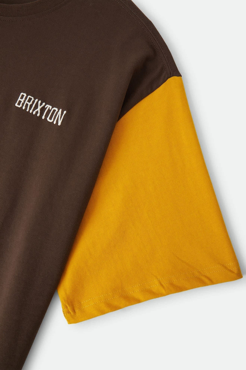 Boxy Baseball T-Shirt - Walnut Brown/Golden Hour