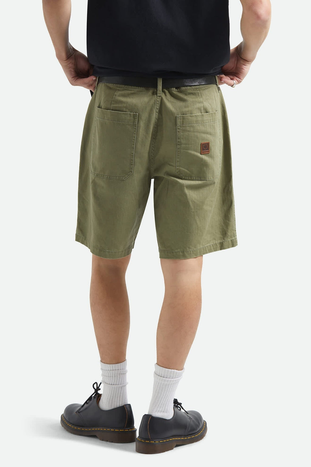 Surplus Vintage Wash Herringbone Short - Washed Olive Green