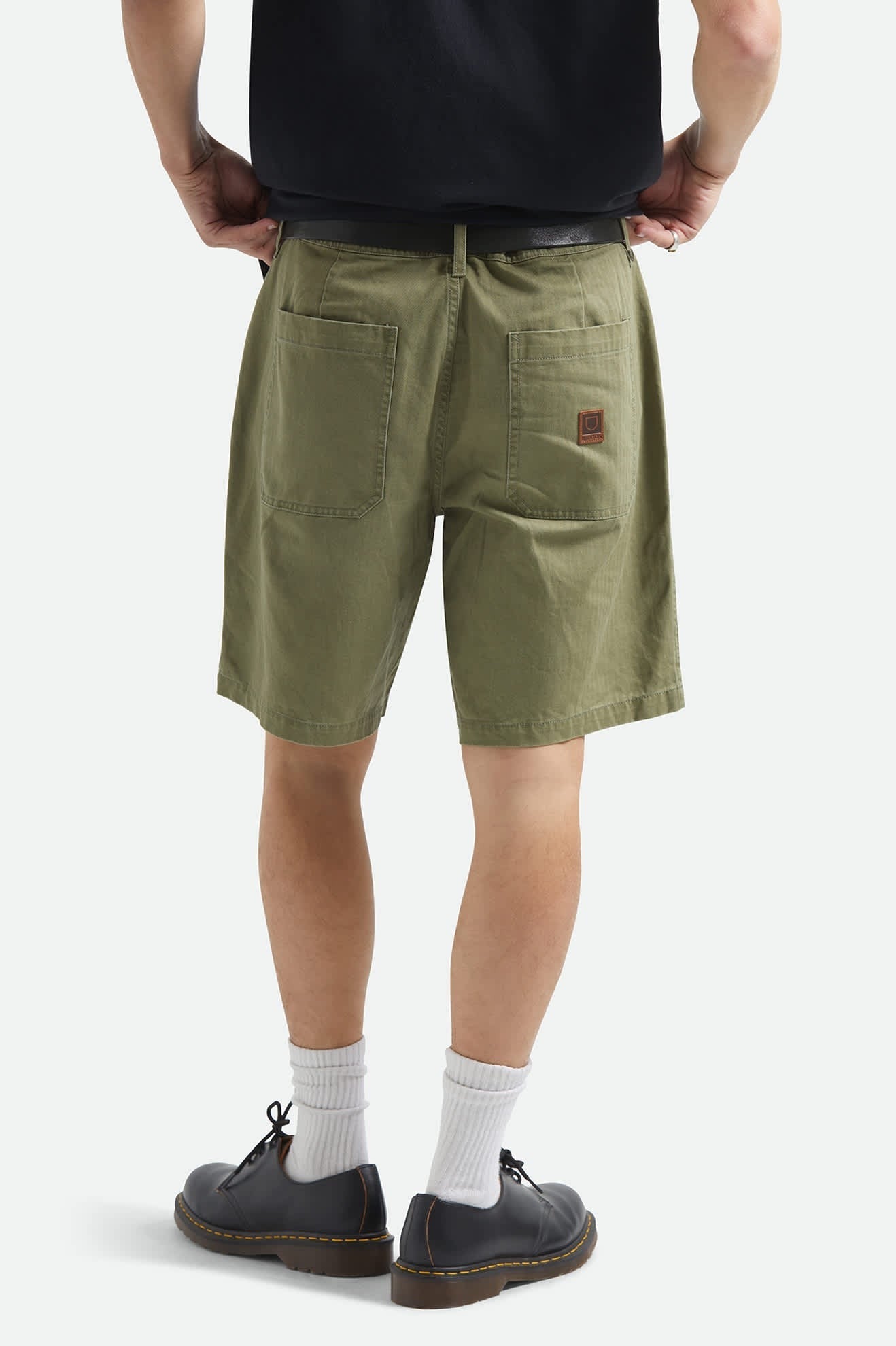 Surplus Vintage Wash Herringbone Short - Washed Olive Green