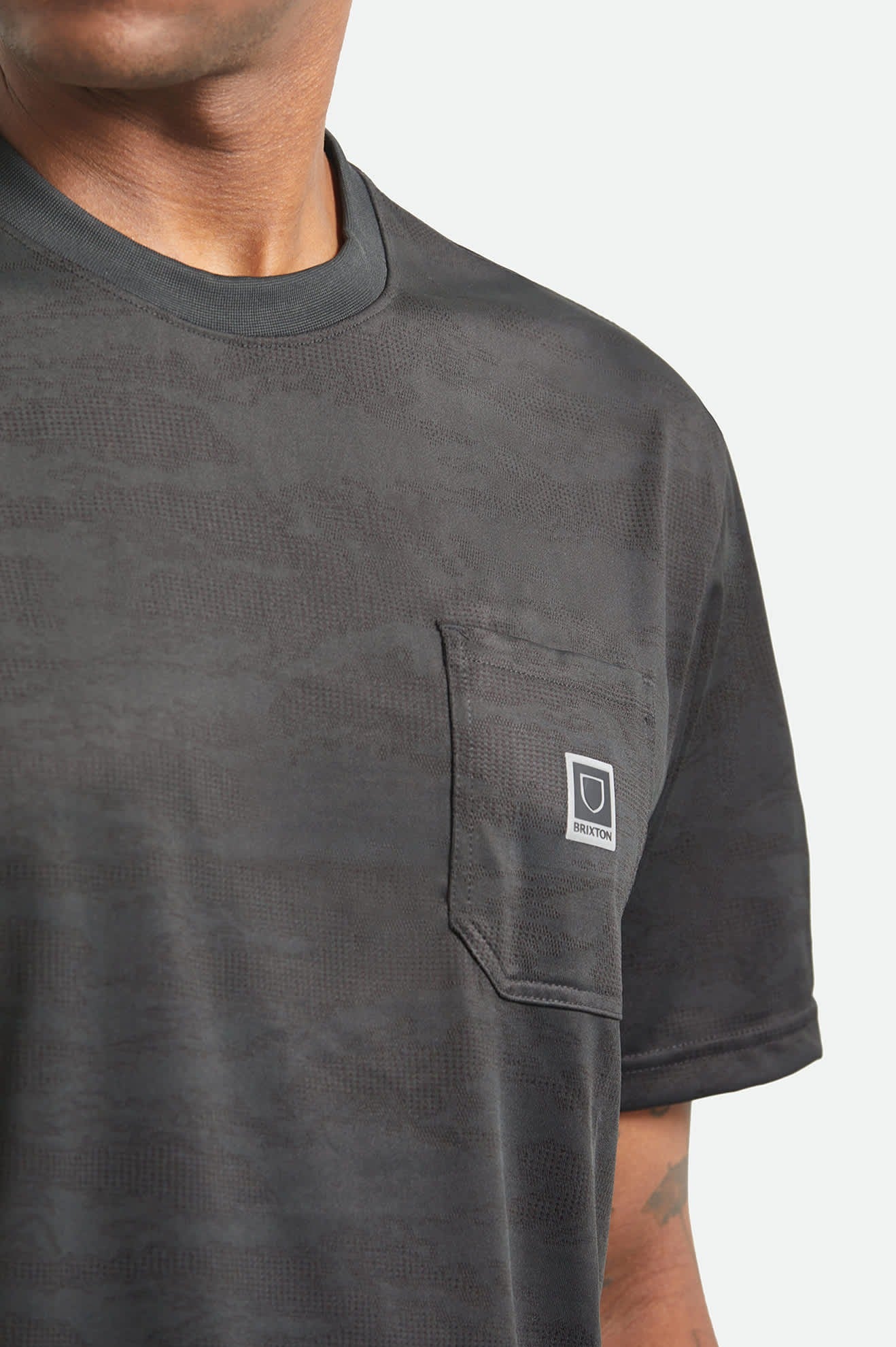 Journey Short Sleeve Pocket T-Shirt - Black Tiger Camo