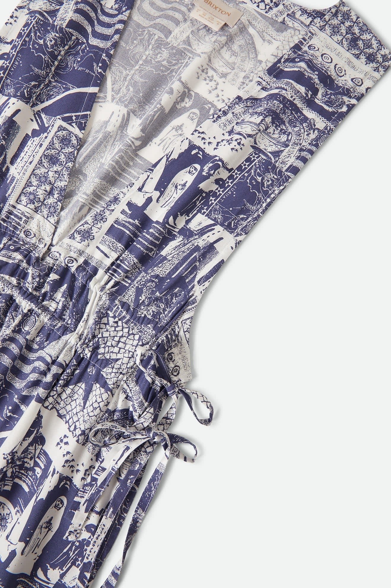The Bells Dress - Navy/White Collage