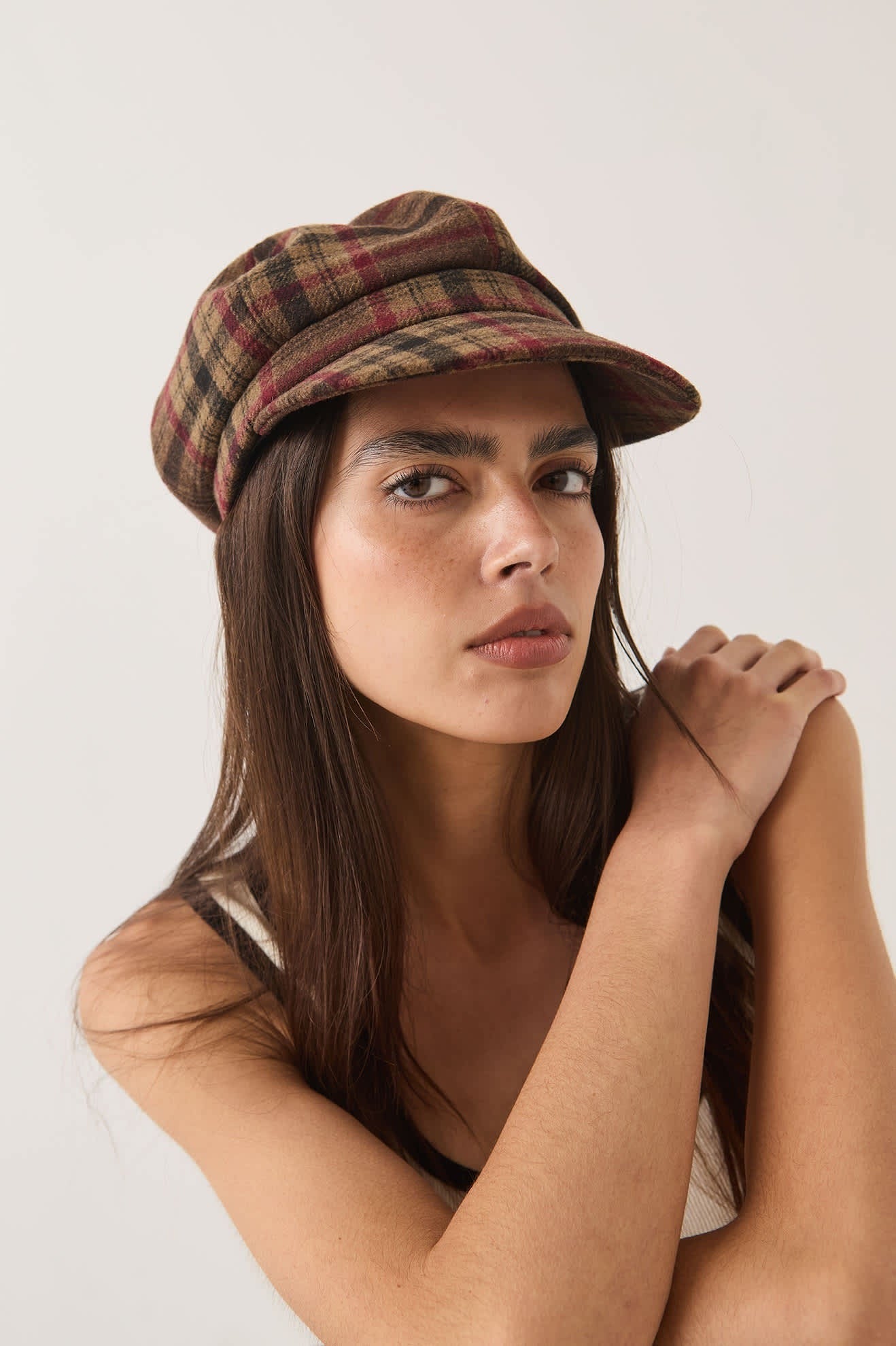 Bailey Cap - Sand/Red/Brown