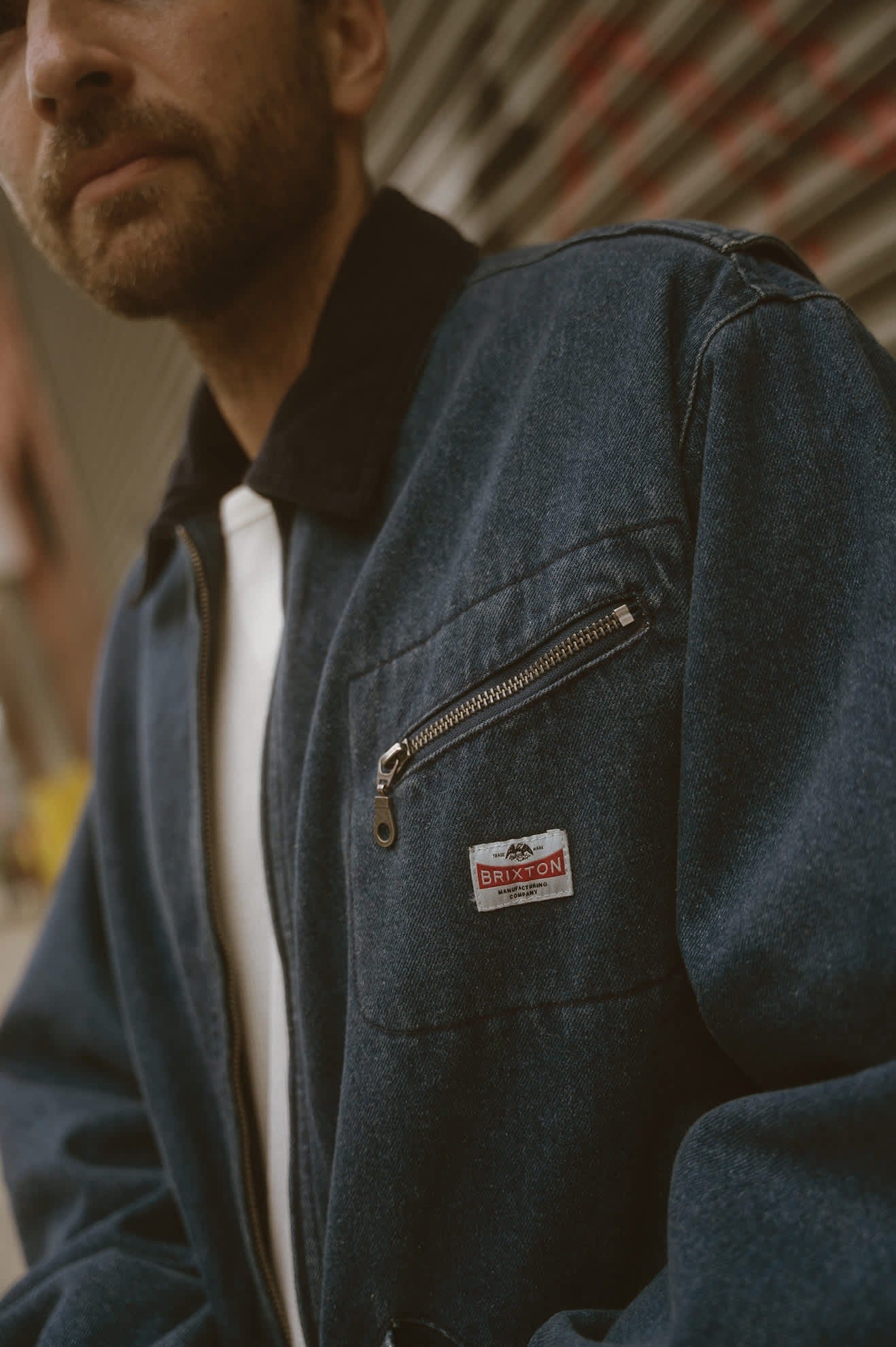 Altered Threads Lined Garage Jacket - Medium Wash Denim