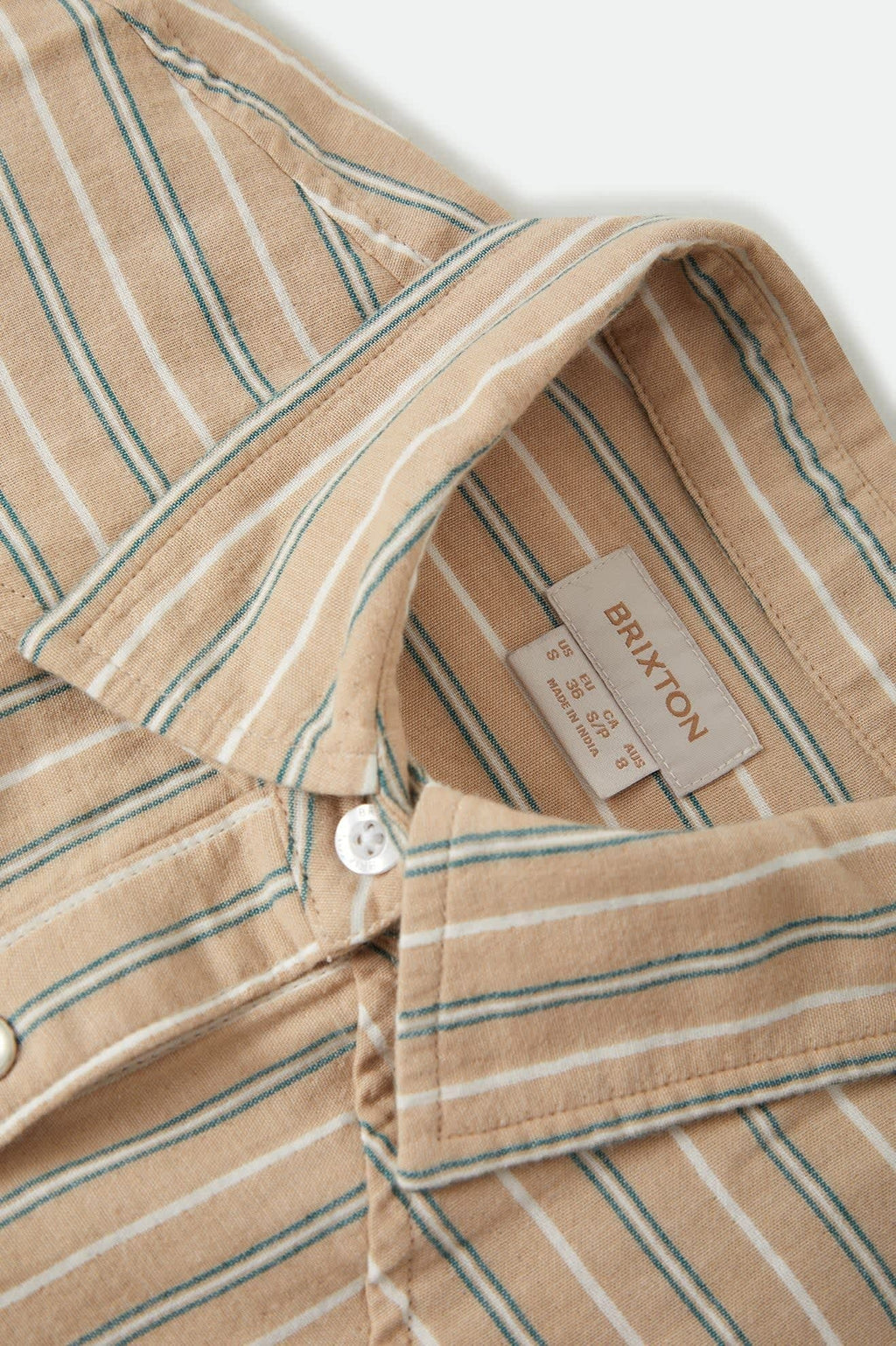Wayne Women's Shirt - Sand Stripe