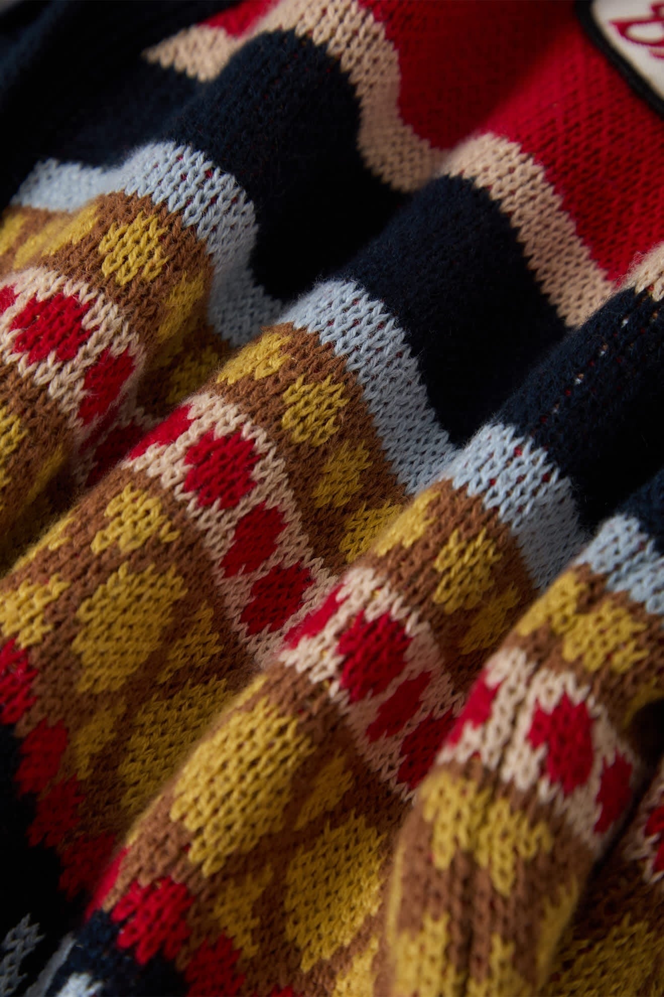 Winter Racing Cardigan - Multi Racing Stripe