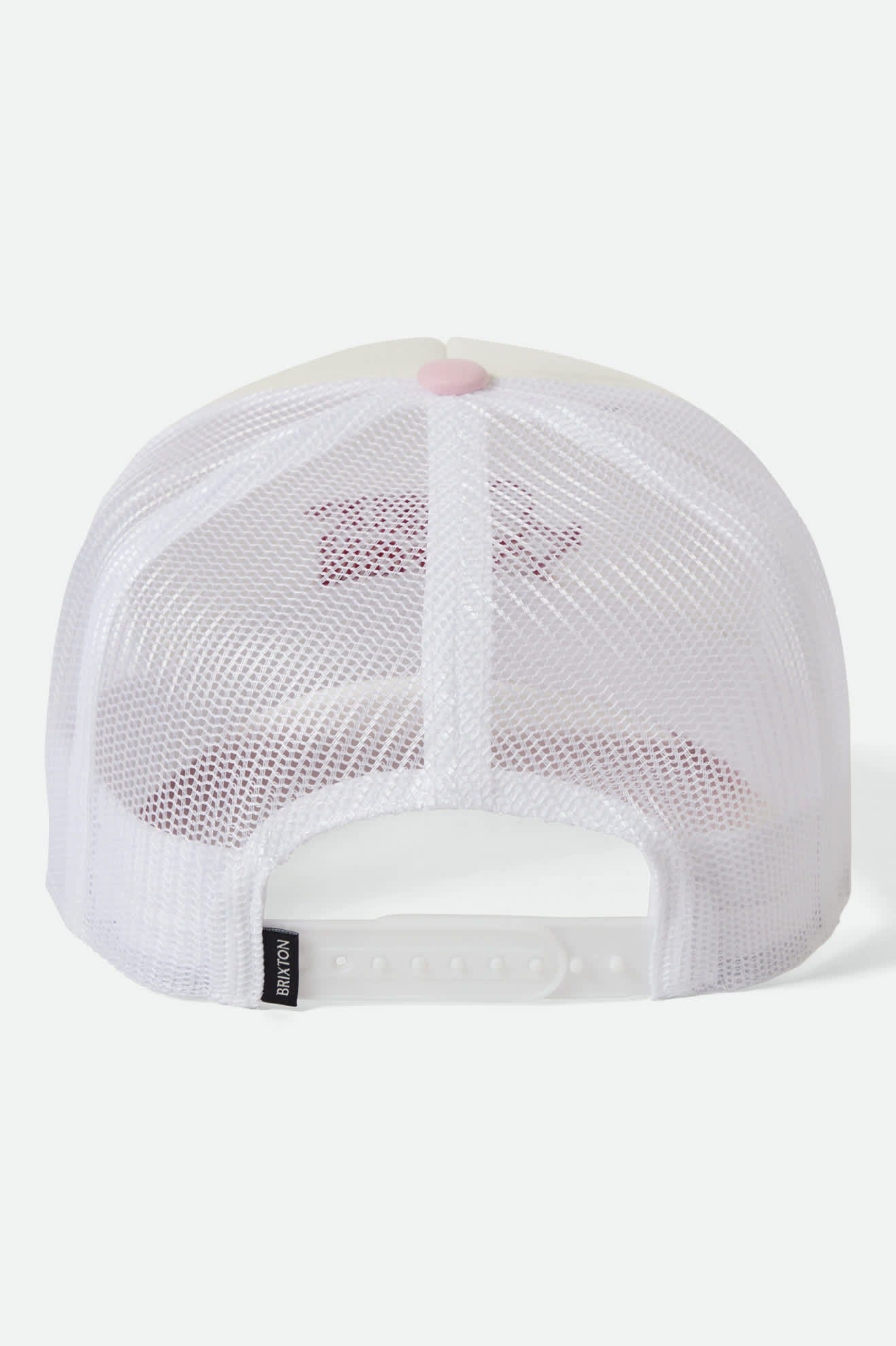 Cherry NetPlus Trucker Hat - Off White/Pink