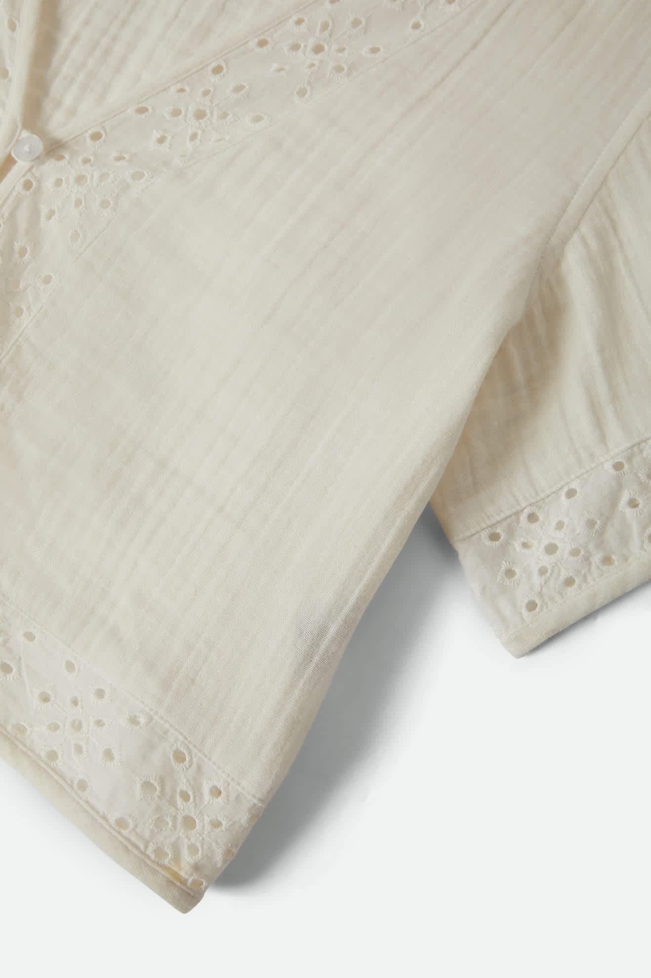 Seaside Eyelet Top - Off White Eyelet