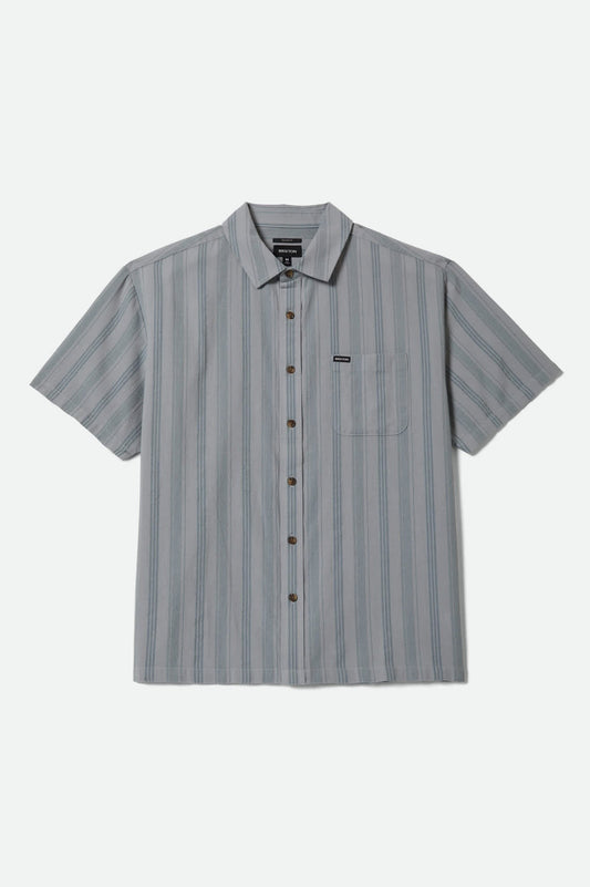 Cru Stripe Dobby Short Sleeve Shirt - Trooper