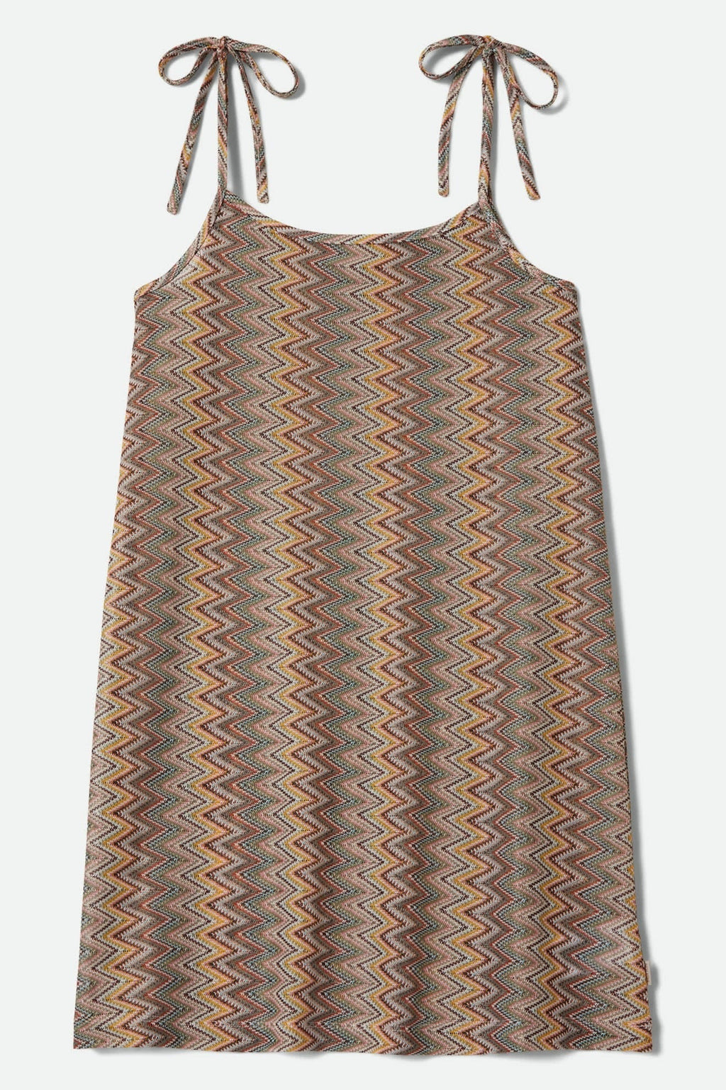 The Cabana Mesh Tunic Dress - Multi Color Zigzag