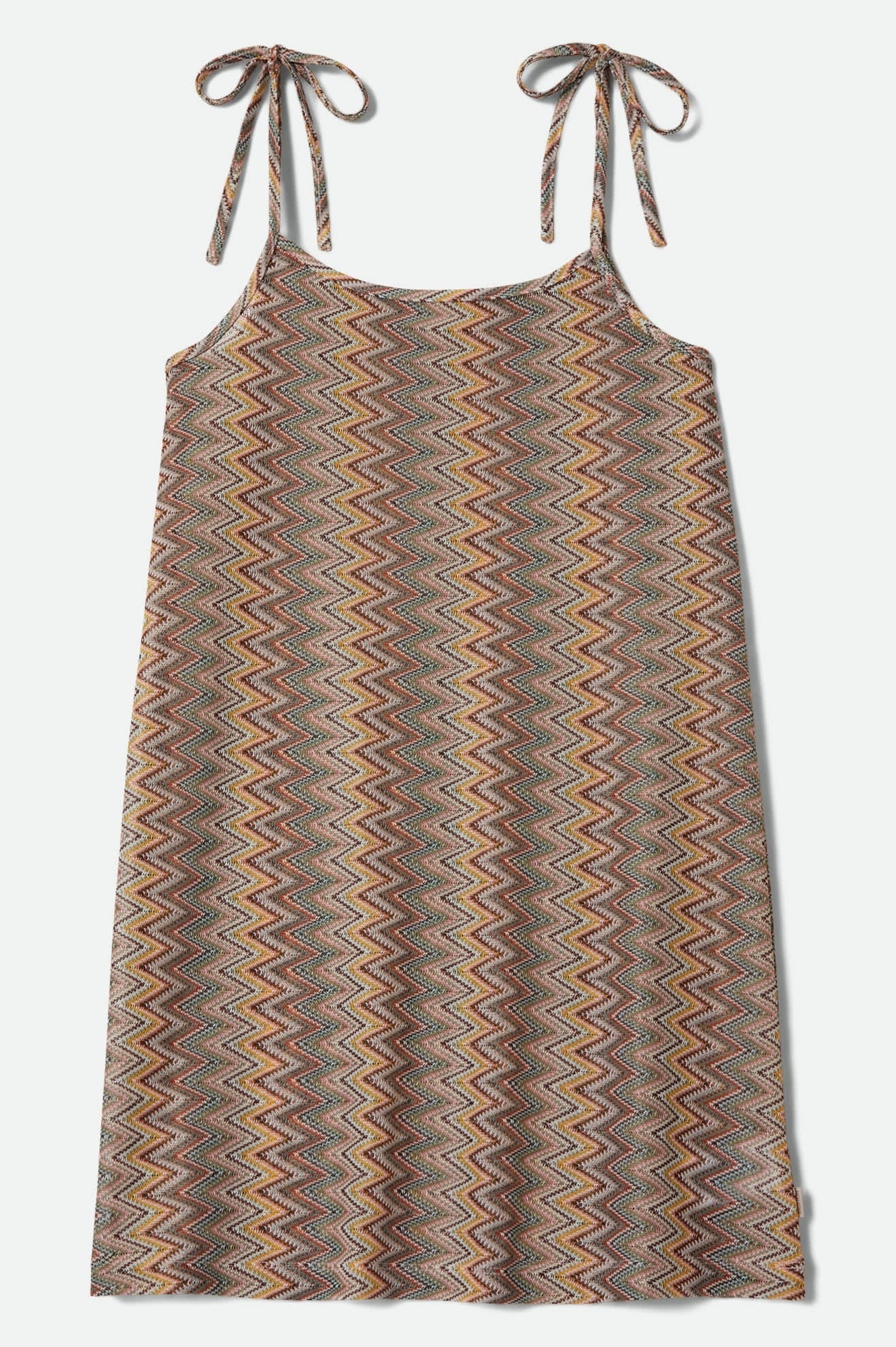 The Cabana Mesh Tunic Dress - Multi Color Zigzag