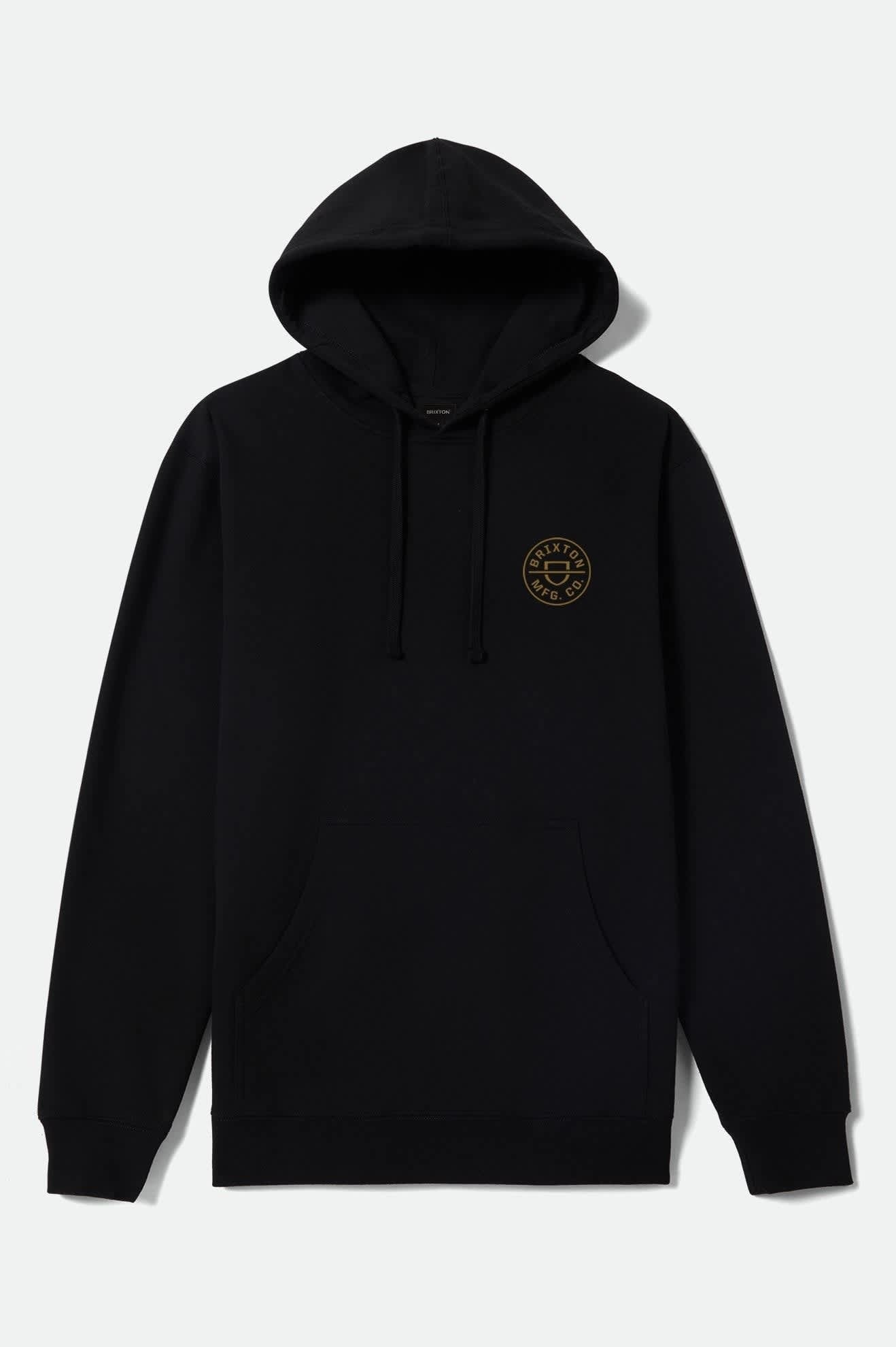 Crest Hoodie - Black/Bronze