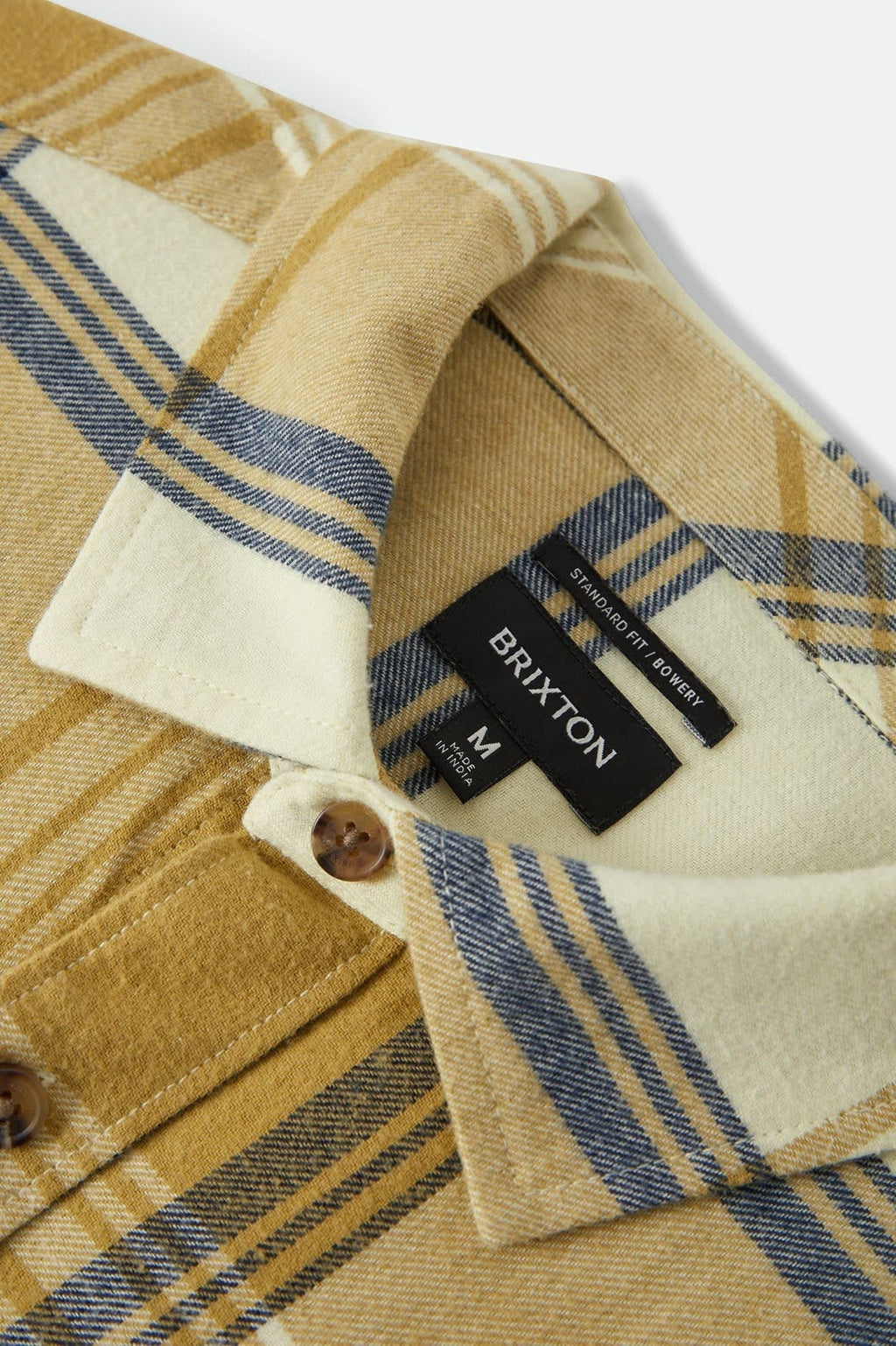 Bowery Lightweight Ultra Soft Flannel - Yellow/Dusted Ochre