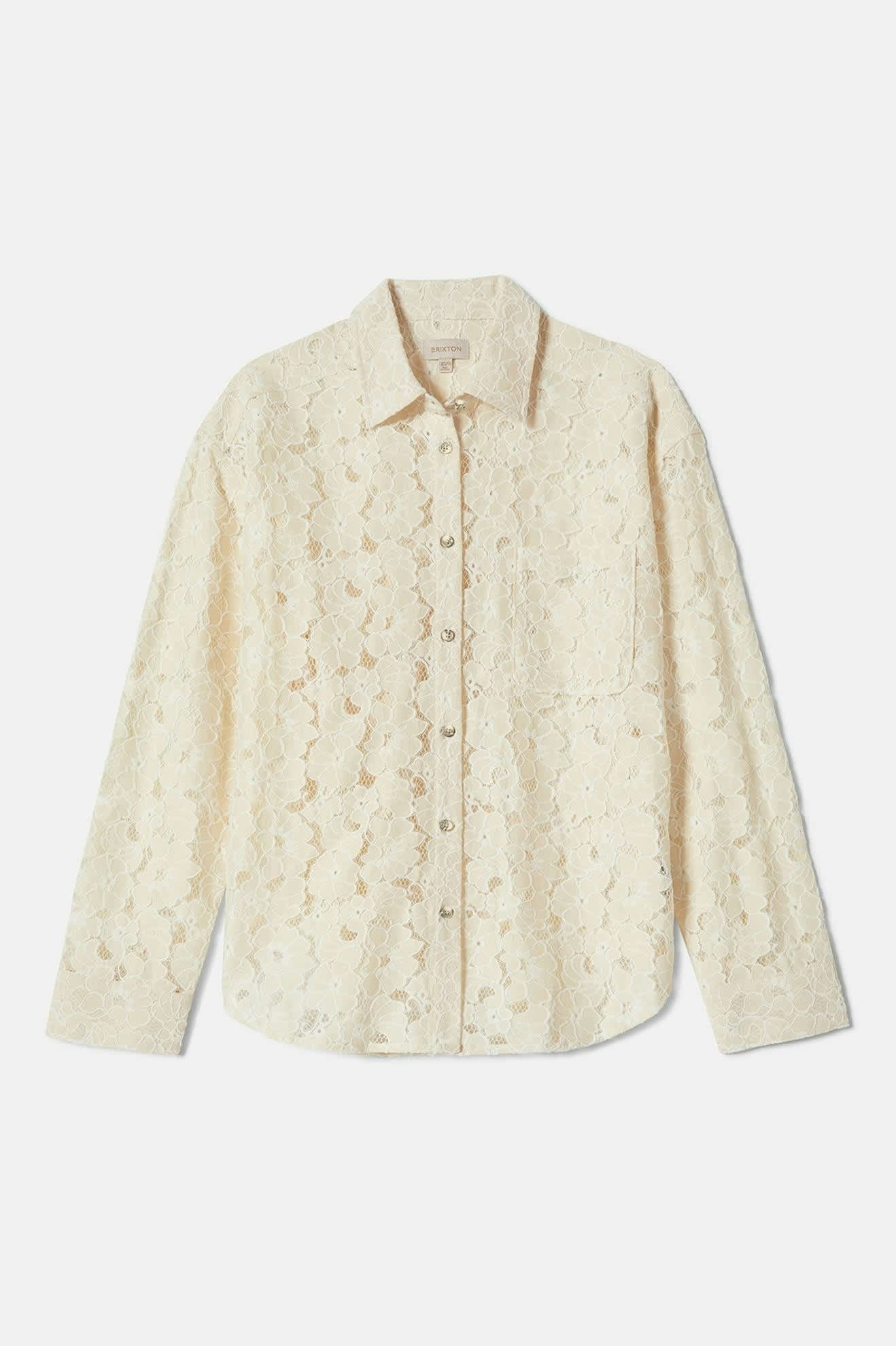 Women's East Side Boxy L/S Button Down - Whitecap