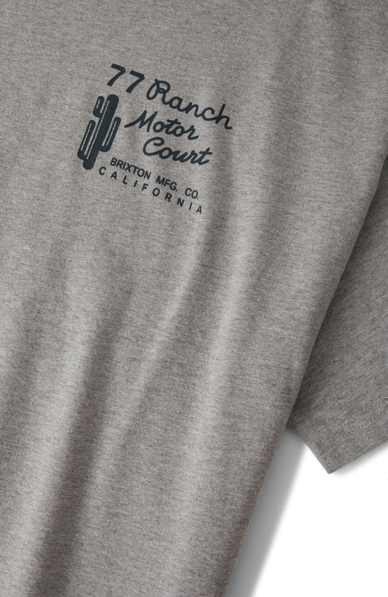 Ranch Motor Court Boxy Crop Top - Heather Grey