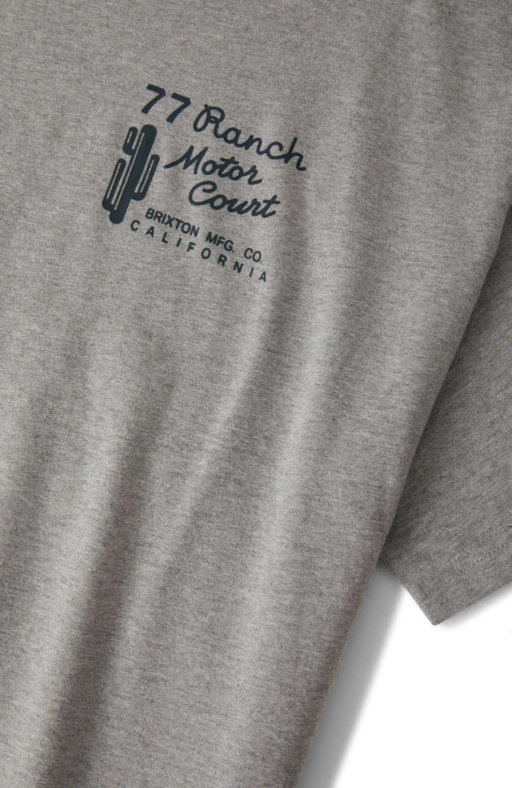 Ranch Motor Court Boxy Crop Top - Heather Grey