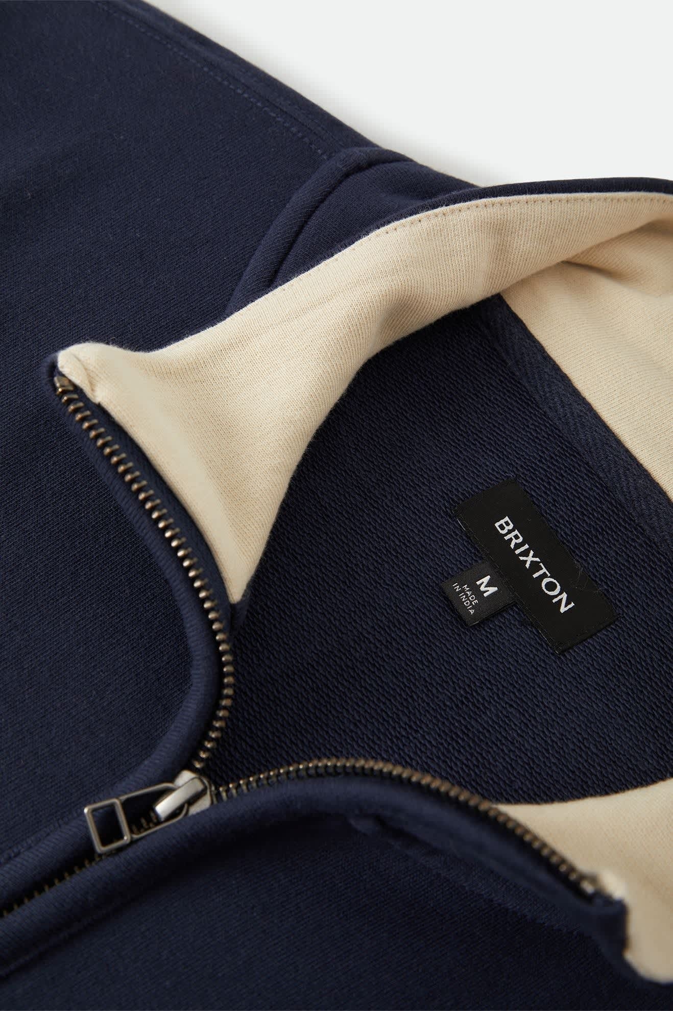 Danville Quarter Zip Fleece - Navy/Whitecap