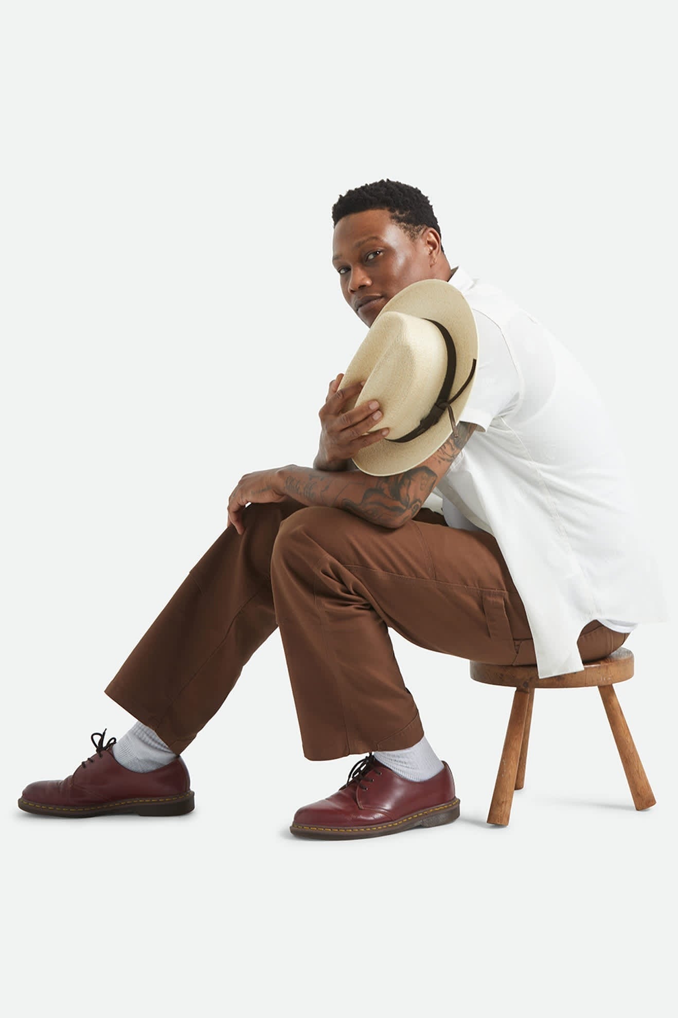 Hitch Straw Ranch Fedora - Bone