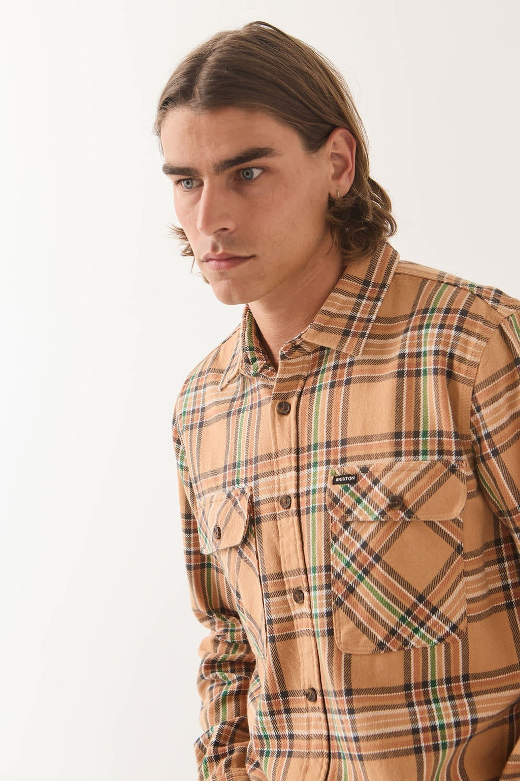 Bowery Flannel - Khaki/Multi
